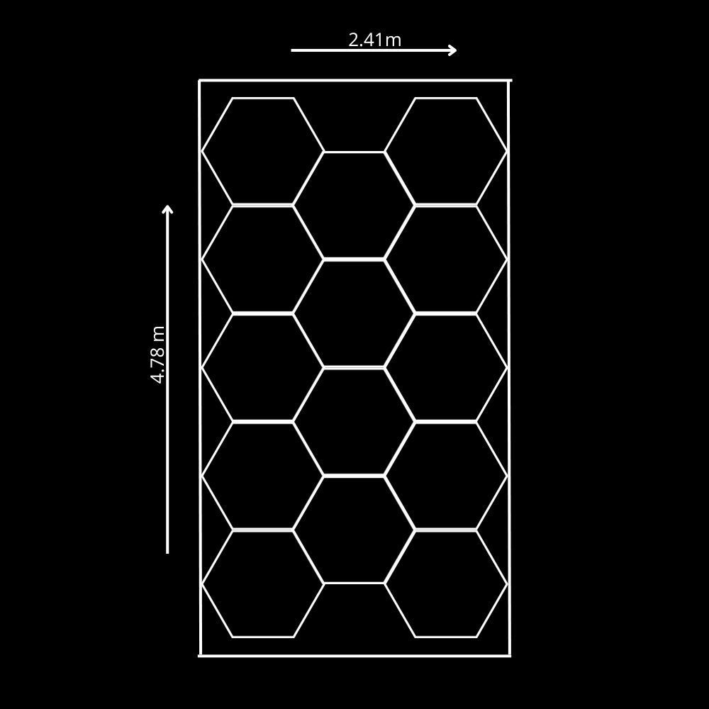Illuminazione led nido d'ape esagonale - immagine 6