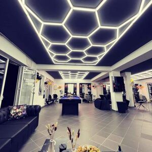 Illuminazione led nido d'ape esagonale