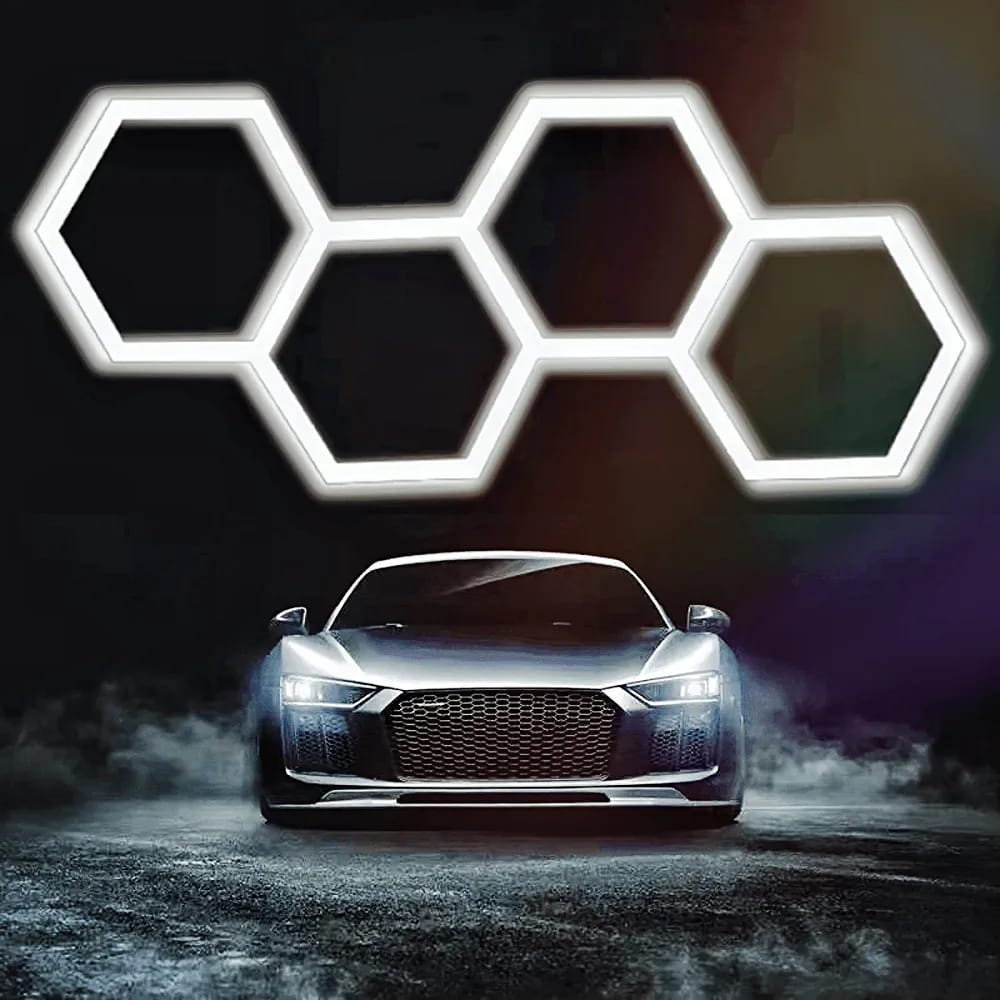 Set kit led nido d'ape 4 esagoni - immagine 4