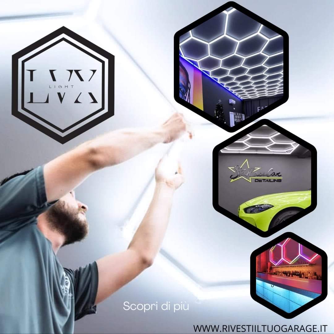 Set led nido d'ape 13 esagoni - immagine 2