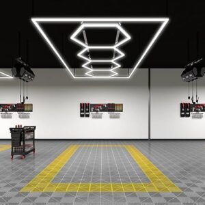 LED NIDO D'APE 4 ESAGONI CON CORNICE 2,41*4,78M