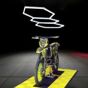 KIT POSTAZIONE MOTO PAVIMENTAZIONE E LED NIDO D'APE GIALLO
