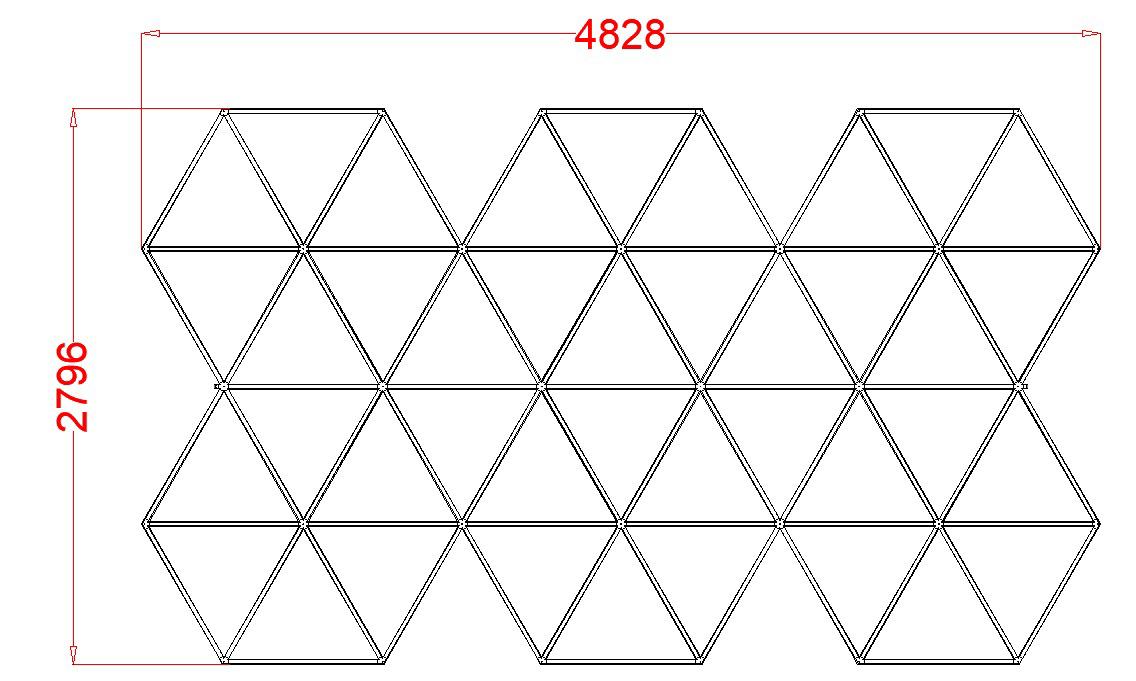 SET LED TRIDIMENSIONALE 2,80*4,83M 6500K - immagine 3