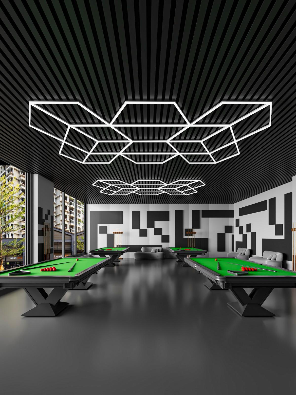 SET LED TRIDIMENSIONALE NIDO D'APE 2,80*4,83M 6500K